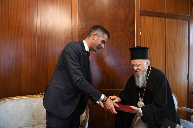 Συνάντηση Κώστα Μπακογιάννη με τον Οικουμενικό Πατριάρχη στο Φανάρι