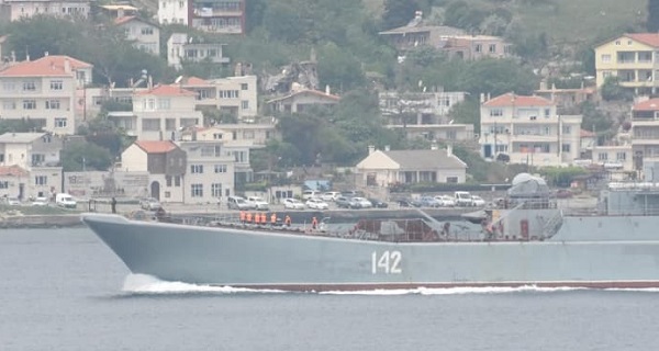 Τουρκική ενόχληση από την παρουσία στρατιωτών στο κατάστρωμα ρωσικού πολεμικού πλοίου