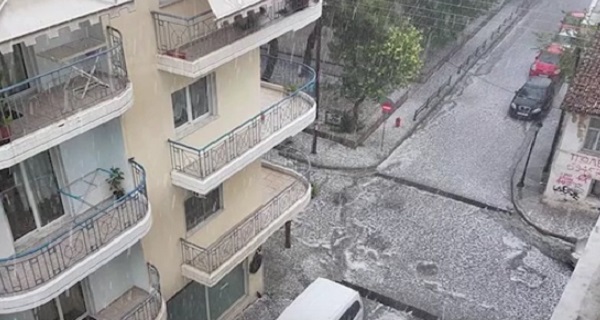 Ισχυρή χαλαζόπτωση στη Ξάνθη... τέλος Μαΐου