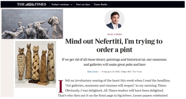 Times: Αισχρές προσβολές για τα Γλυπτά του Παρθενώνα και τους θησαυρούς των Αρχαίων Πολιτισμών - «Είναι σκουπίδια»!
