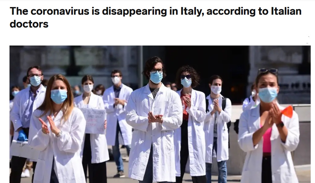 Screenshot_2020-06-01 The coronavirus is disappearing in Italy, according to Italian doctors