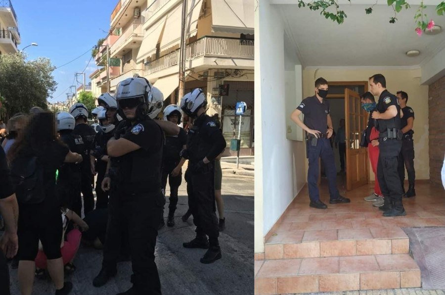 Μια ντουζίνα αστυνομικοί του Χρυσοχοΐδη πετάνε στο δρόμο ηλικιωμένους στα Πετράλώνα για να πάρει το σπίτι τους η τράπεζα.