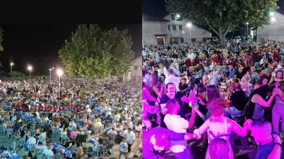 Κυβερνητικοί βουλευτές κυνηγούν ψήφους σε πανηγύρια τιγκα στον κόσμο αψηφώντας τα μέτρα για τον Κορωνοϊο.