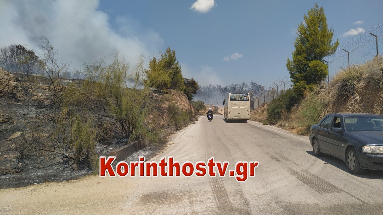 Κεχριές: Συνεχίζεται η μεγάλη φωτιά.