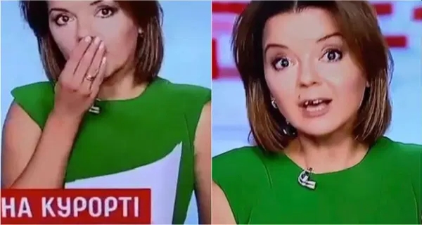 Ουκρανία: Παρουσιάστρια έχασε το δόντι της στον αέρα της εκπομπής! Ατάραχη όμως! (βίντεο)