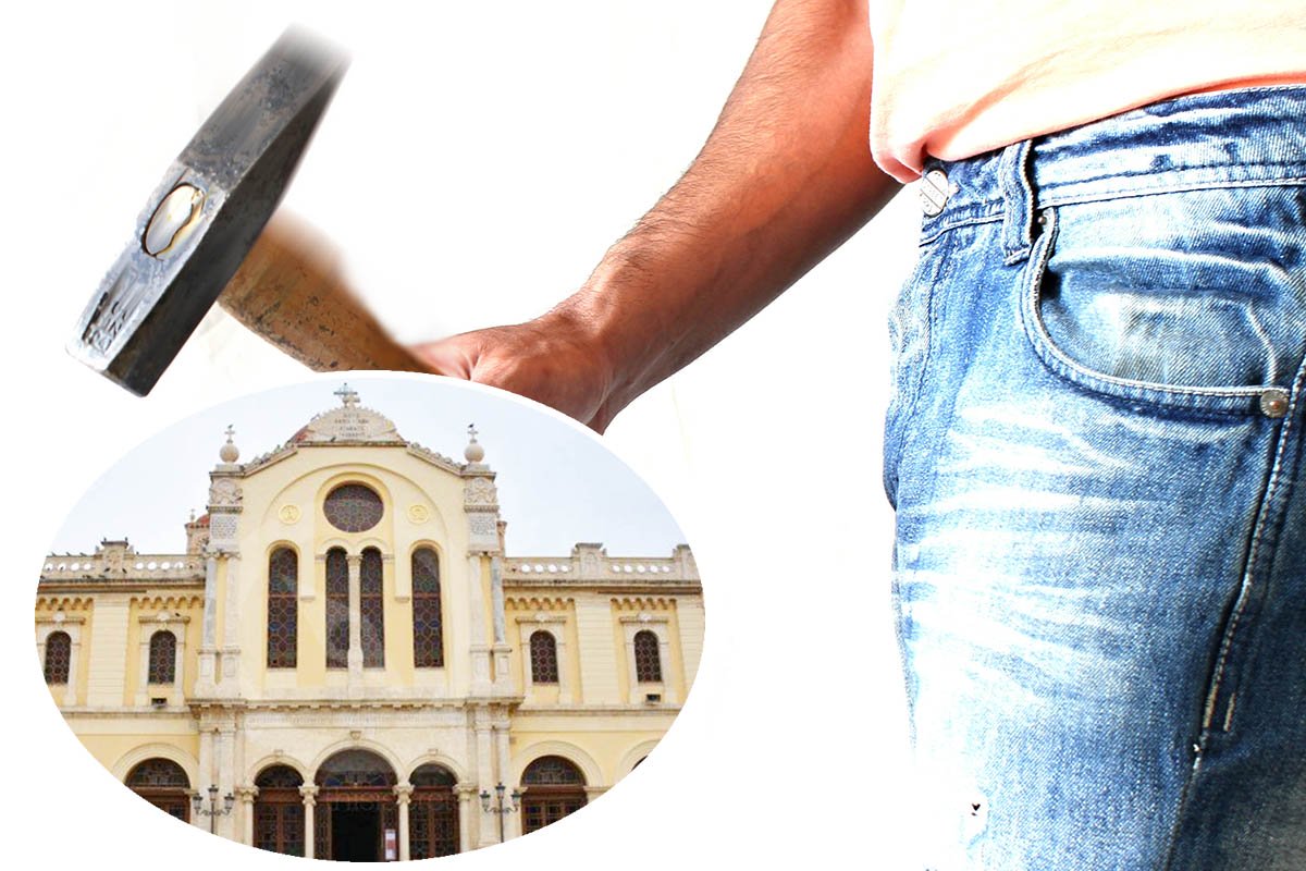 Αλγερινός Ισλαμοφασίστας με σφυρί «τα έκανε λαμπόγιαλο» στον Ι.Ν. του Αγίου Μηνά, προστάτη του Ηρακλείου.