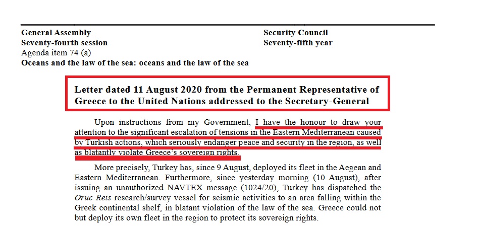 Ξέχασαν να ενημερώσουν τον κ. Πρωθυπουργό για την επιστολή σε ΓΓ του ΟΗΕ, παραβίασης από τουρκία κυριαρχικών μας δικαιωμάτων. 10 Screenshot 2020 09 07 A 74 988 E A 74 9882 1