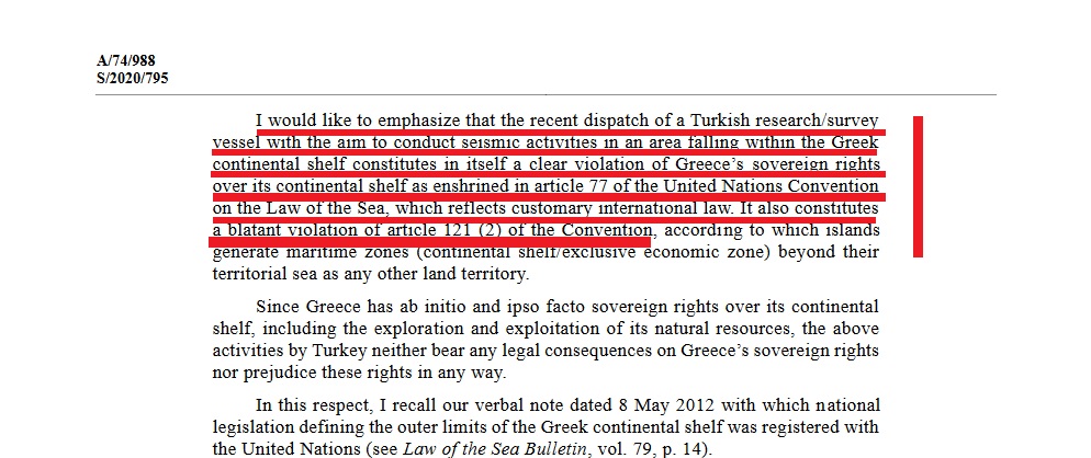 Ξέχασαν να ενημερώσουν τον κ. Πρωθυπουργό για την επιστολή σε ΓΓ του ΟΗΕ, παραβίασης από τουρκία κυριαρχικών μας δικαιωμάτων. 11 Screenshot 2020 09 07 A 74 988 E A 74 9883 1
