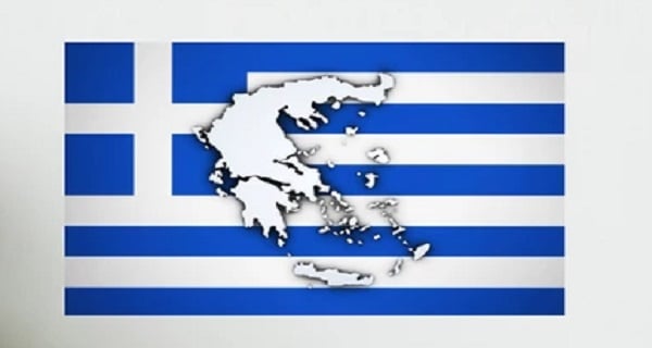 greece flag map