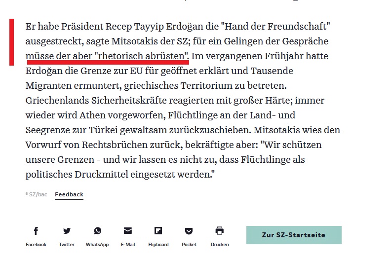 Κυριάκος Μητσοτάκης σε SZ: "Για επιτυχία των συνομιλιών ο Ερντογάν θα πρέπει να αφοπλιστεί ρητορικά" !! 6 Screenshot 2021 02 25 Griechenland will leichtere Reisemoglichkeiten mit Corona Impfpass 1