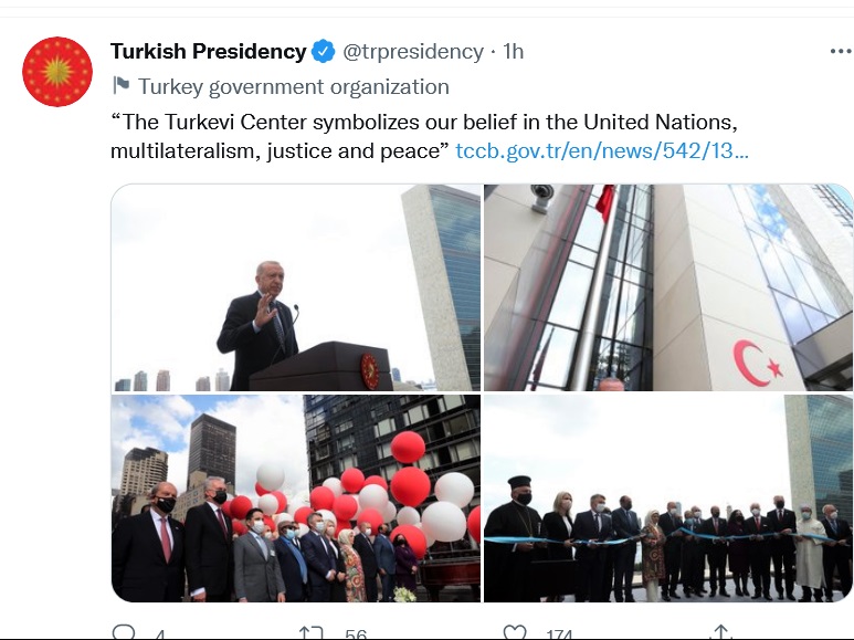 Ο Ελπιδοφόρος παρών στα εγκαίνια ερντογάν για το “Σπίτι της Τουρκίας” στην Νέα Υόρκη ...κρατώντας την κορδέλα 4 Turkish Presidency trpresidency Twitter