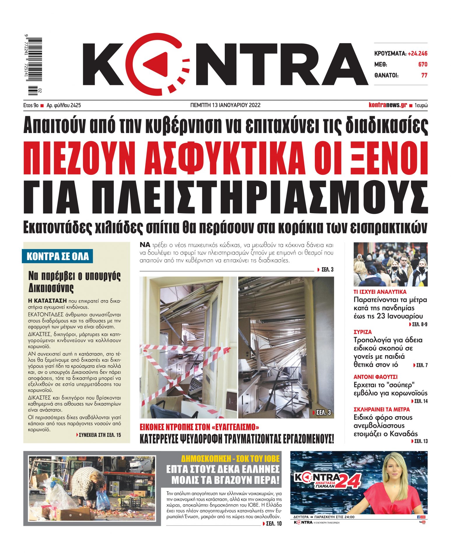 ΠΡΩΤΟΣΕΛΙΔΟ KONTRA NEWS 13 1 2022 scaled