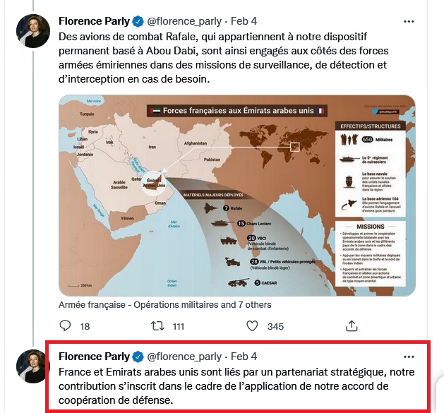 Άμεση έμπρακτη στήριξη των ΗΑΕ από Γαλλία για αντιμετώπιση επιθέσεων drone & πυραύλων-Αυτές είναι αμυντικές συμφωνίες... 6 Florence Parly uae