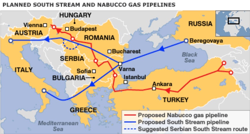 Nabucco and South Stream Pipeline Projects
