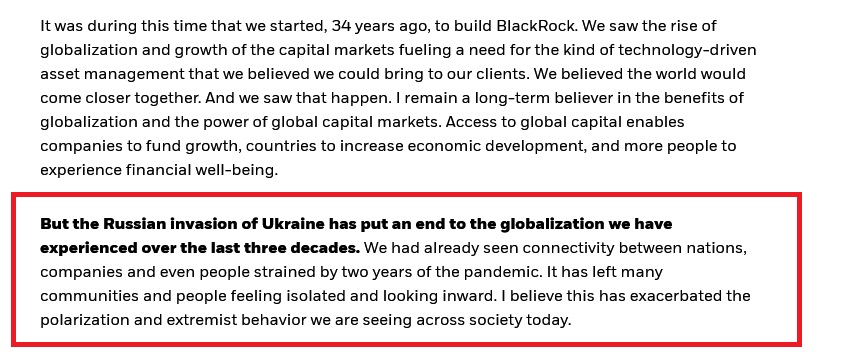 Λάρι Φίνκ πρόεδρος της BlackRock: Ο πόλεμος στην Ουκρανία έβαλε τέλος στην παγκοσμιοποίηση! 8 Screenshot 2022 05 02 at 11 10 54 Larry Finks Chairmans Letter to Shareholders BlackRock