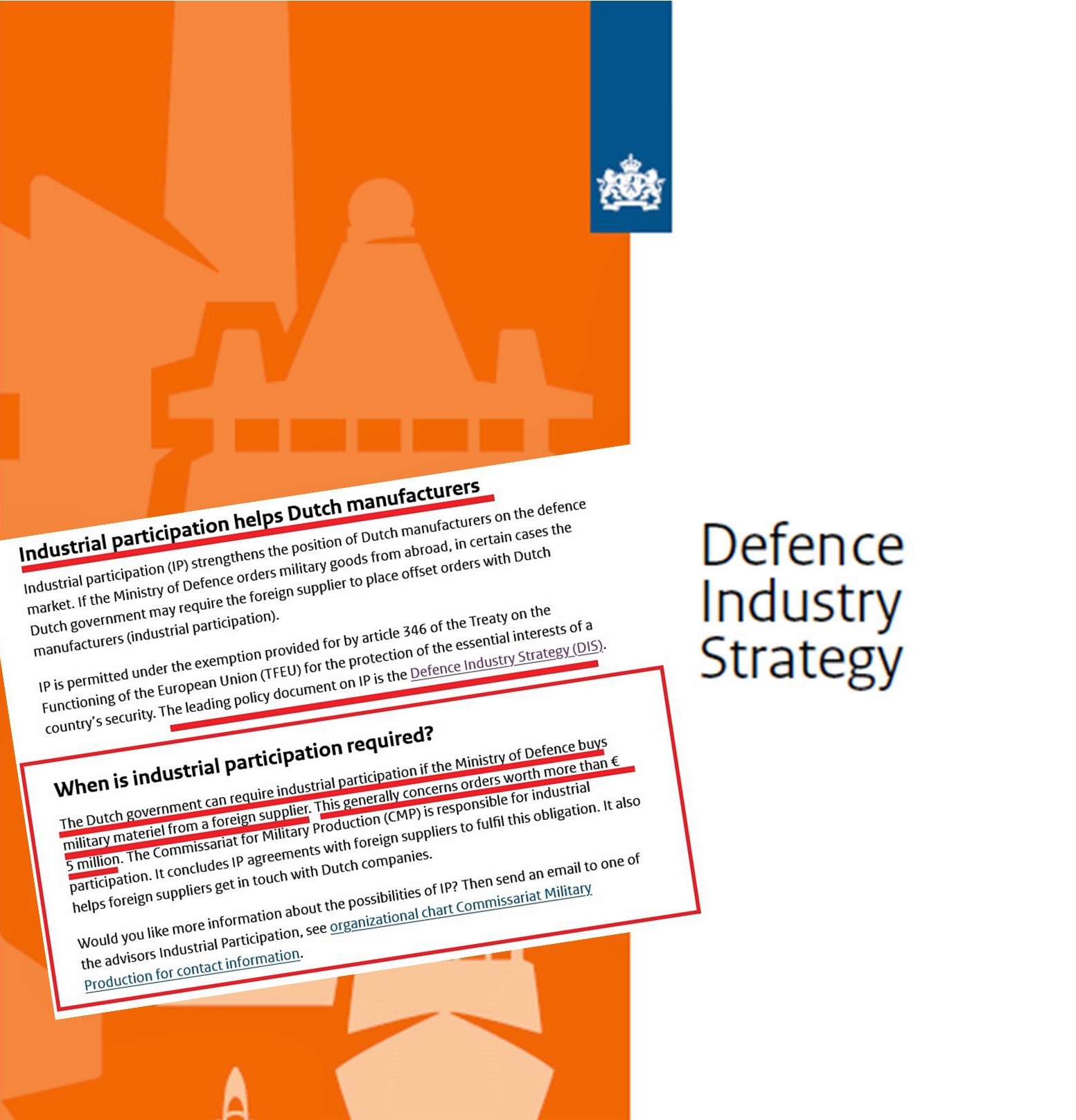 Τι ισχύει στην Ολλανδία για την εγχώρια βιομηχανική συμμετοχή σε αμυντικούς εξοπλισμούς 8 ολλανδια βιομηχανικη συμμετοχη