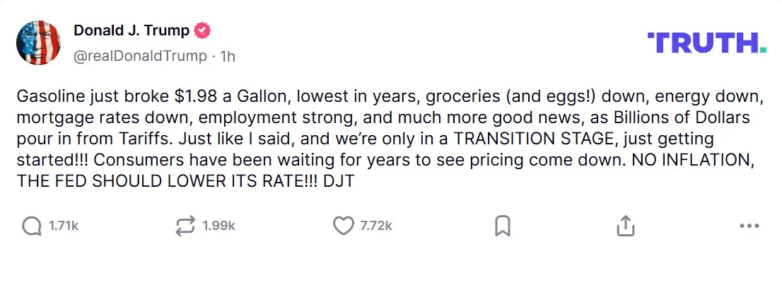 Ντόναλντ Τραμπ: Οι καταναλωτές περιμένουν εδώ και χρόνια να δουν τις τιμές να μειώνονται 6 IMG 7246