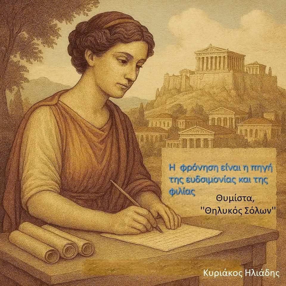 Home 88 Η επικουρεια φιλόσοφος Θυμιστα, η ονομαζόμενη “θηλυκός Σόλων”
