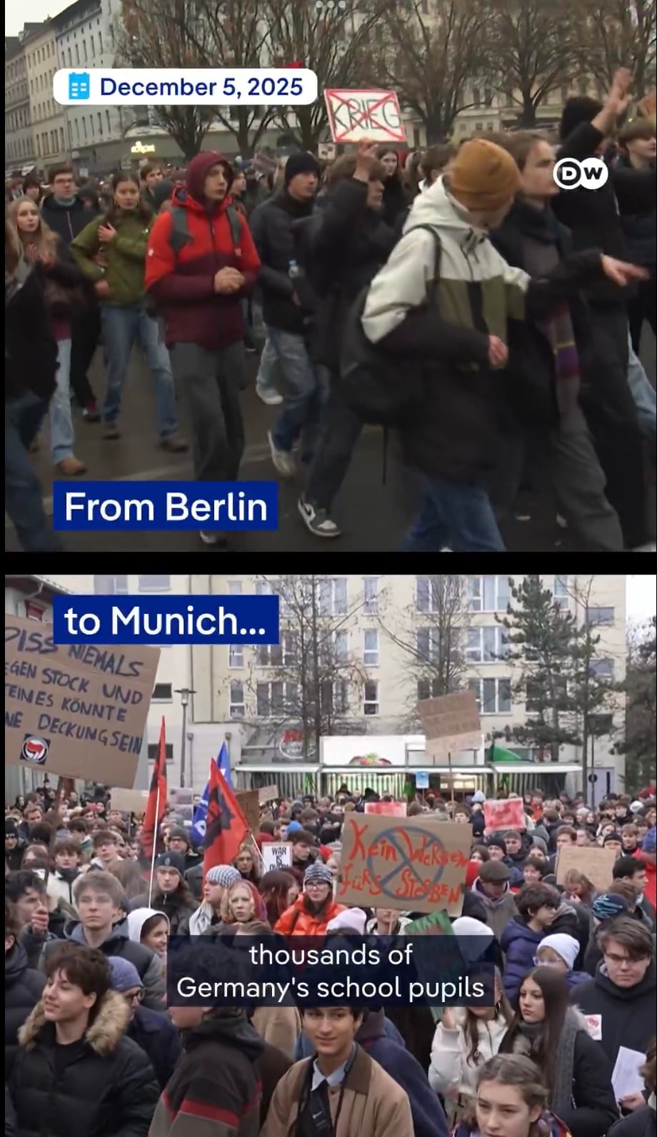 Από το Βερολίνο στο Μόναχο: Χιλιάδες φοιτητές βγαίνουν στους δρόμους για να διαμαρτυρηθούν κατά του νέου νόμου περί στρατιωτικής θητείας στη Γερμανία 6 IMG 9772