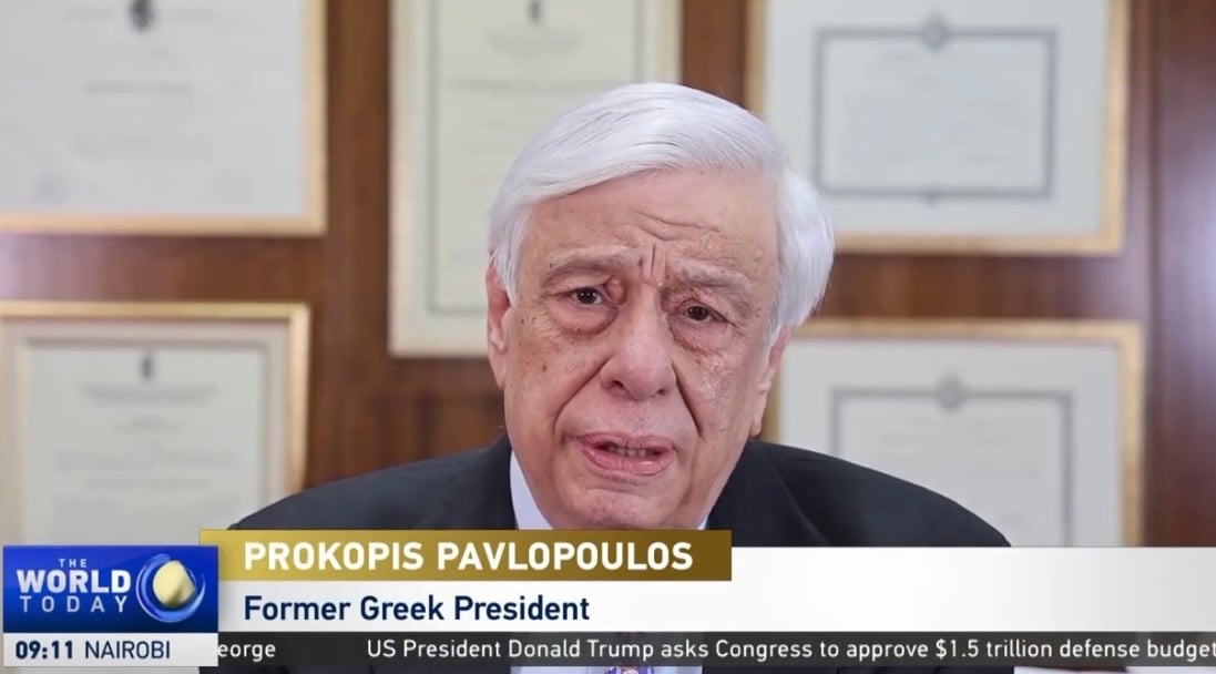 Σημεία της συνέντευξης του Προκόπη Παυλόπουλου στον Κινεζικό Τηλεοπτικό Σταθμό CGTΝ 72 IMG 4595