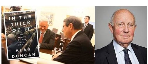 Σερ Ντέιβιντ Χάνει, Σερ Άλαν Ντάνγκαν και ο μουσακάς στο Προεδρικό…