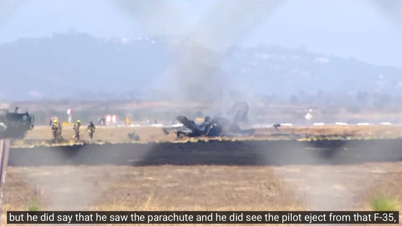ΗΠΑ: Συντριβή μαχητικού F-35 κοντά σε στρατιωτική βάση στην Καλιφόρνια