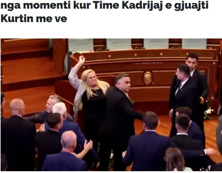 Κοσσυφοπέδιο: Με αυγά επιτέθηκε βουλευτής στο Κοινοβούλιο κατά του Άλμπιν Κούρτι