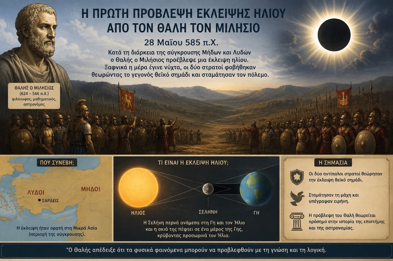 Θοδωρής Κολυδάς: Η έκλειψη Ηλίου από τους μύθους στην επιστήμη