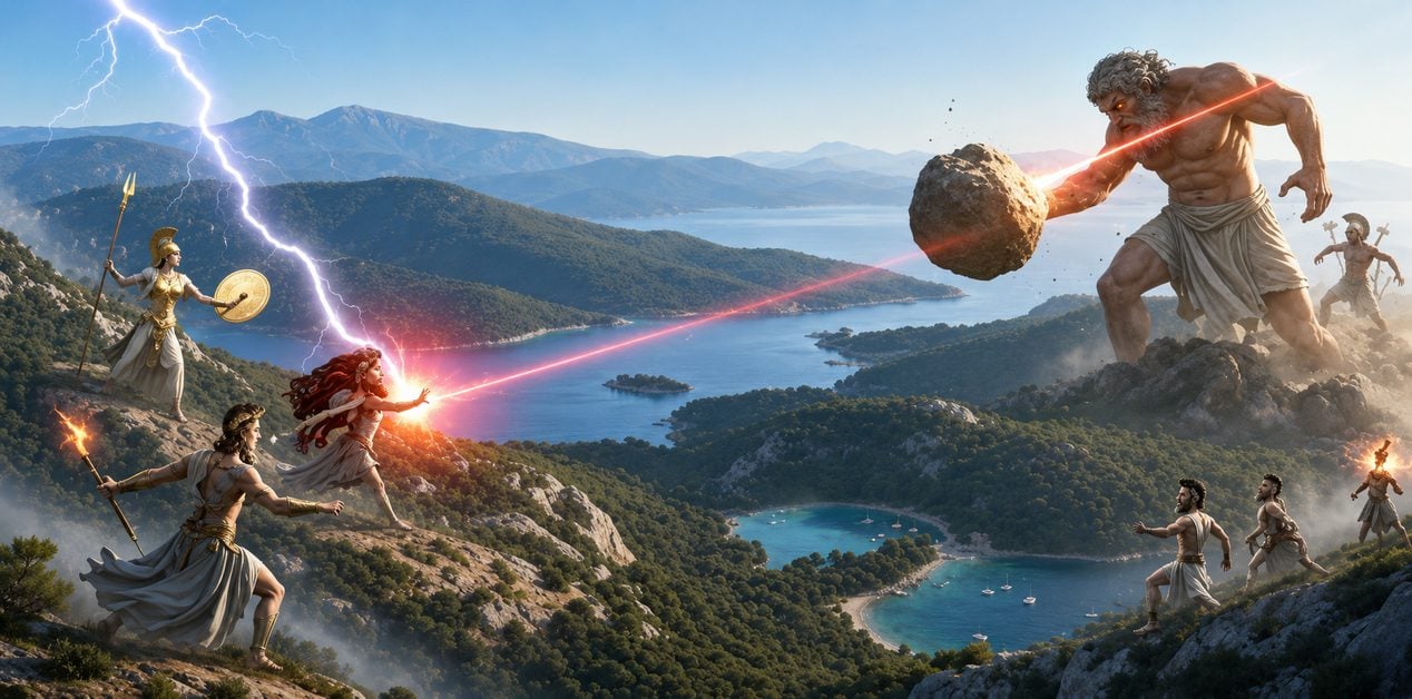 Γίγαντας Άθως: Ο Τρομερός Μύθος και η Μάχη που Δημιούργησε το Άγιον Όρος