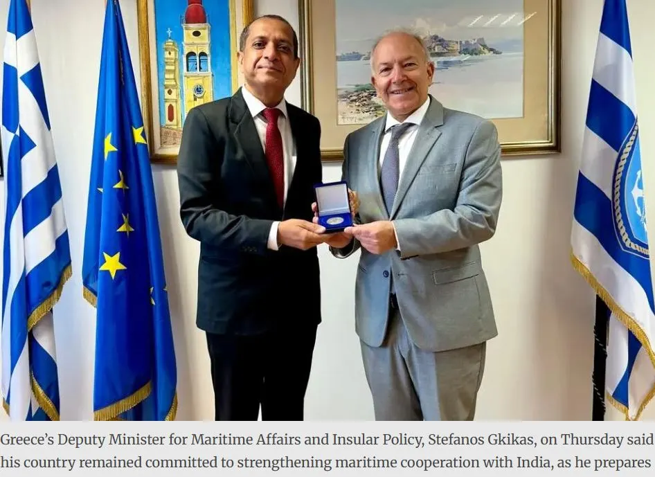 Ινδο-ελληνικές σχέσεις: Εμβάθυνση της θαλάσσιας συνεργασίας