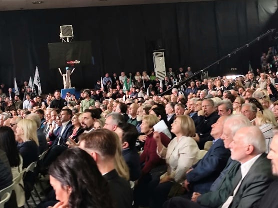 Πολυδύναμο μήνυμα νίκης απο τον Νίκο Ανδρουλάκη  στο κλειστό γήπεδο του Αιγάλεω